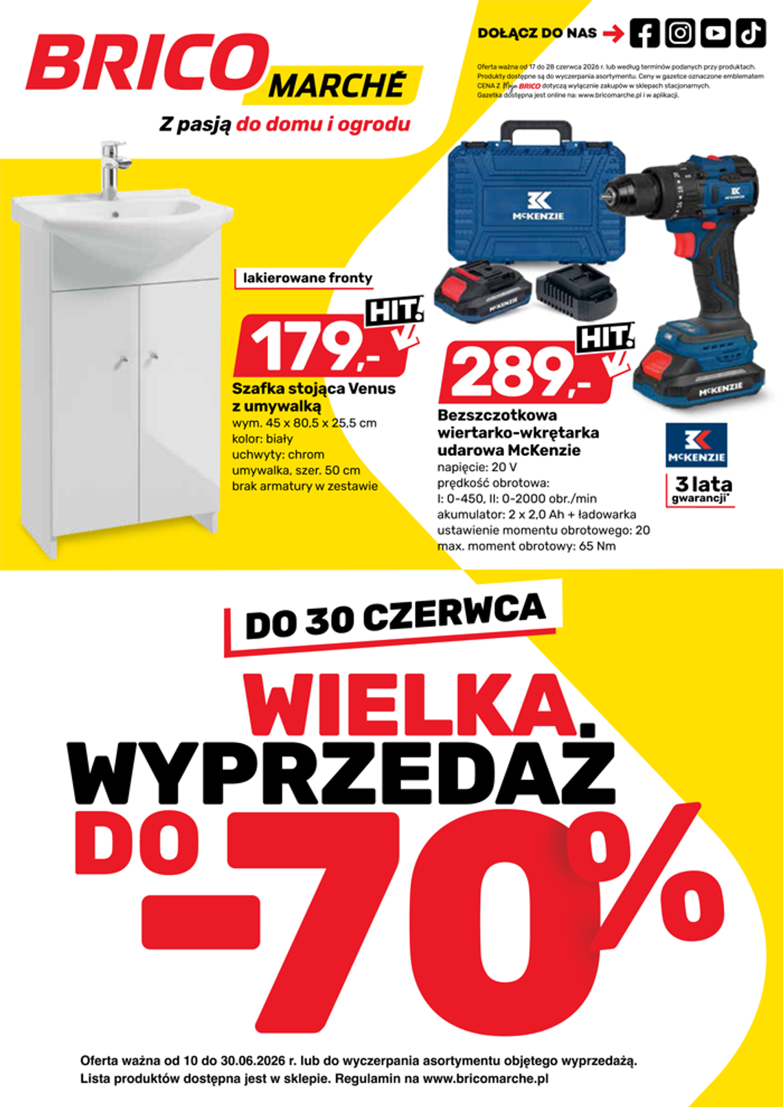 Największe hity cenowe Brico Marche 17-28.06. Poluj na okazje!