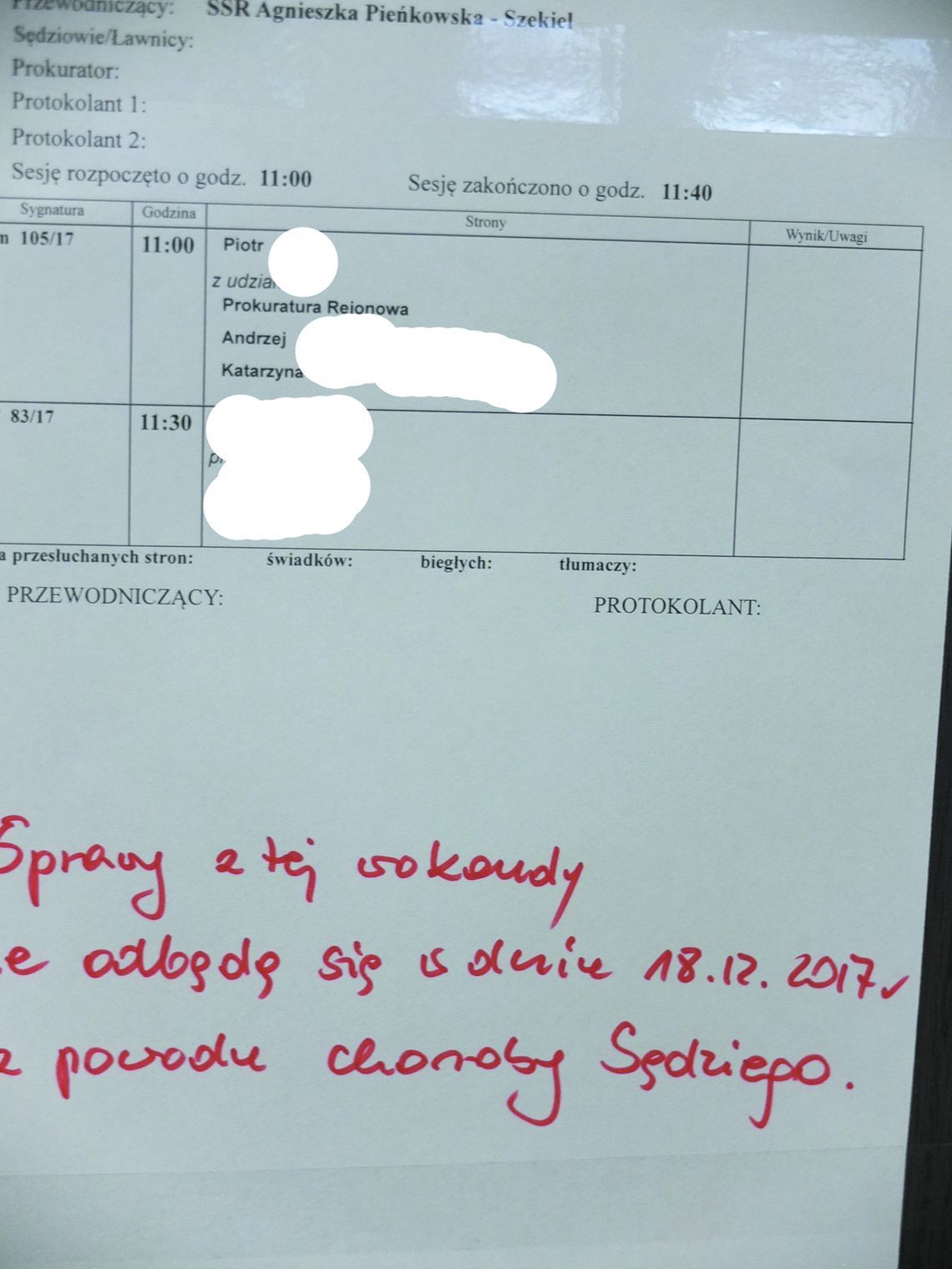 Nie odzyskała dzieci. Sędzia… nie przyszła do pracy