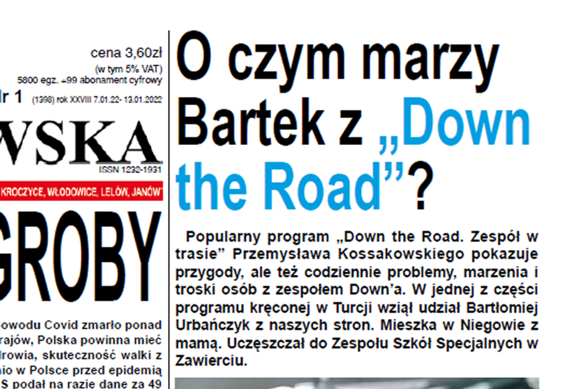 O czym marzy Bartek z „Down the Road”?