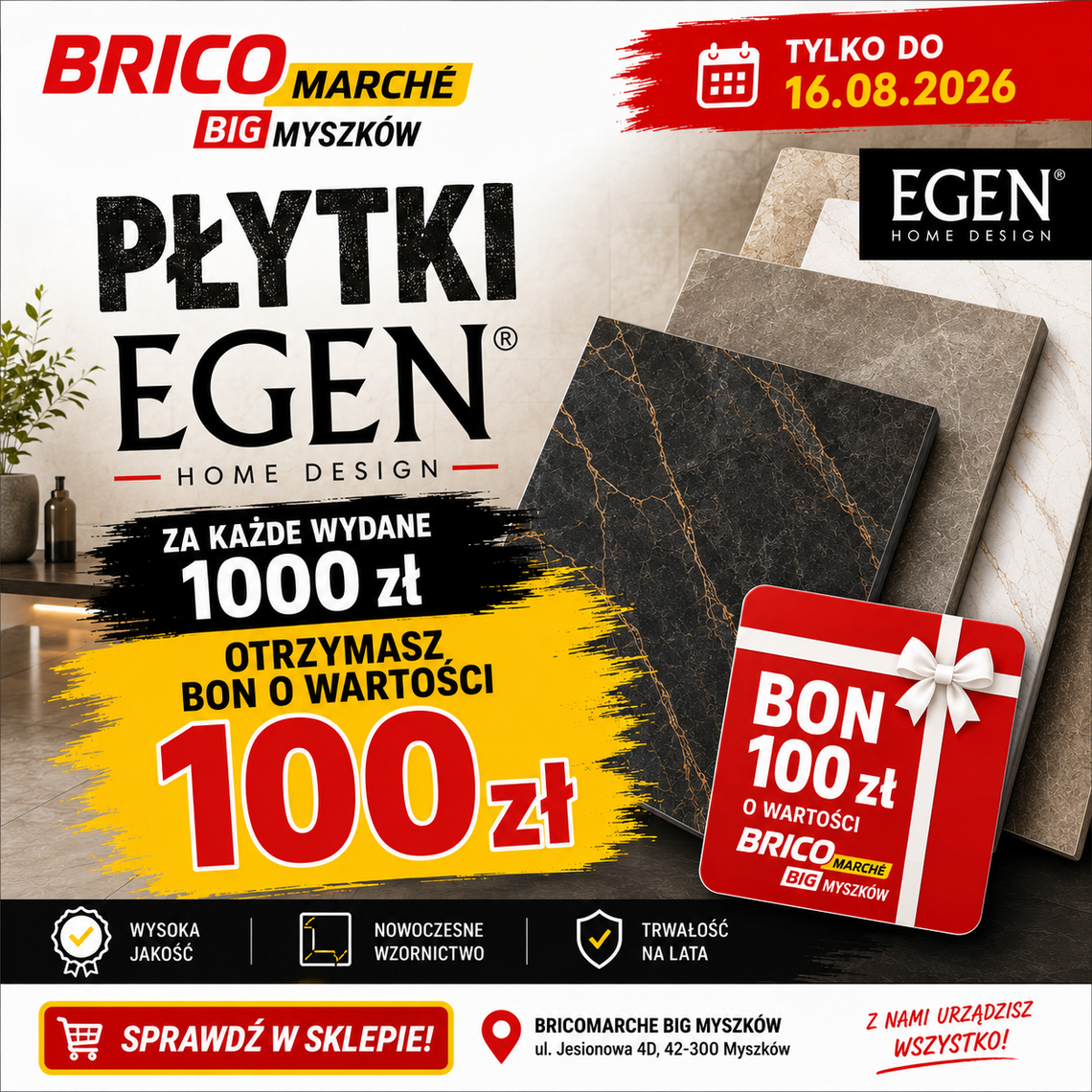 PROMOCJA NA PŁYTKI EGEN HOME DESIGN!
