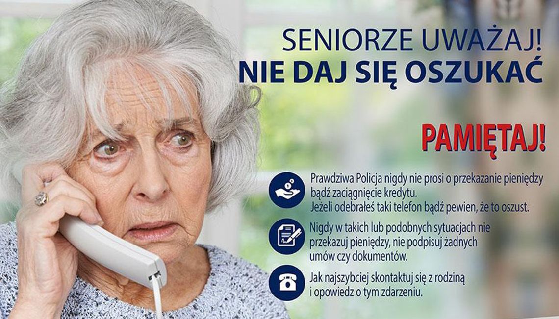 SENIORZY Z PORAJA NA CELOWNIKU OSZUSTÓW