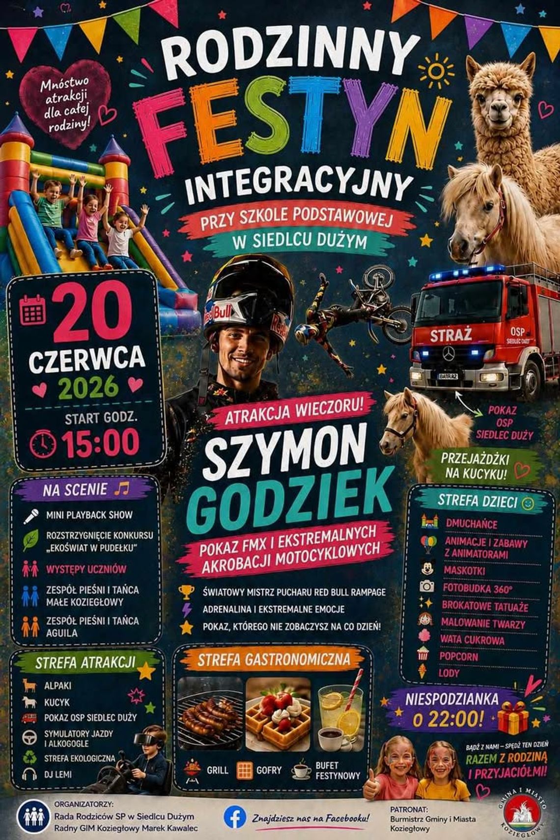 Siedlec Duży: festyn przy szkole 20 czerwca. Będą akrobacje na motocyklu!