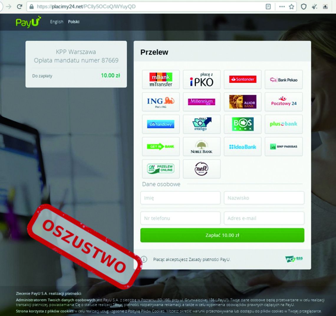 SMS O MANDACIE TO OSZUSTWO!