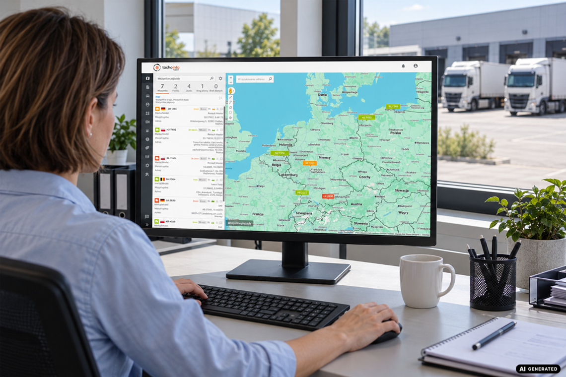 Tachoinfo FLEET — poznaj możliwości systemu do zarządzania flotą Tachoinfo FLEET — poznaj możliwości systemu do zarządzania flotą