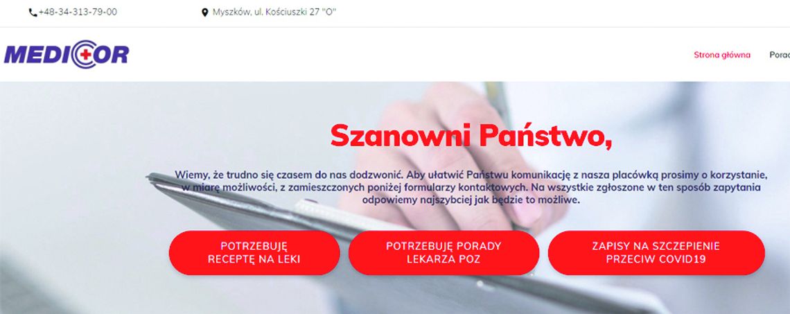 TYGODNIOWO BĘDZIE MOŻNA ZASZCZEPIĆ 30 PACJENTÓW