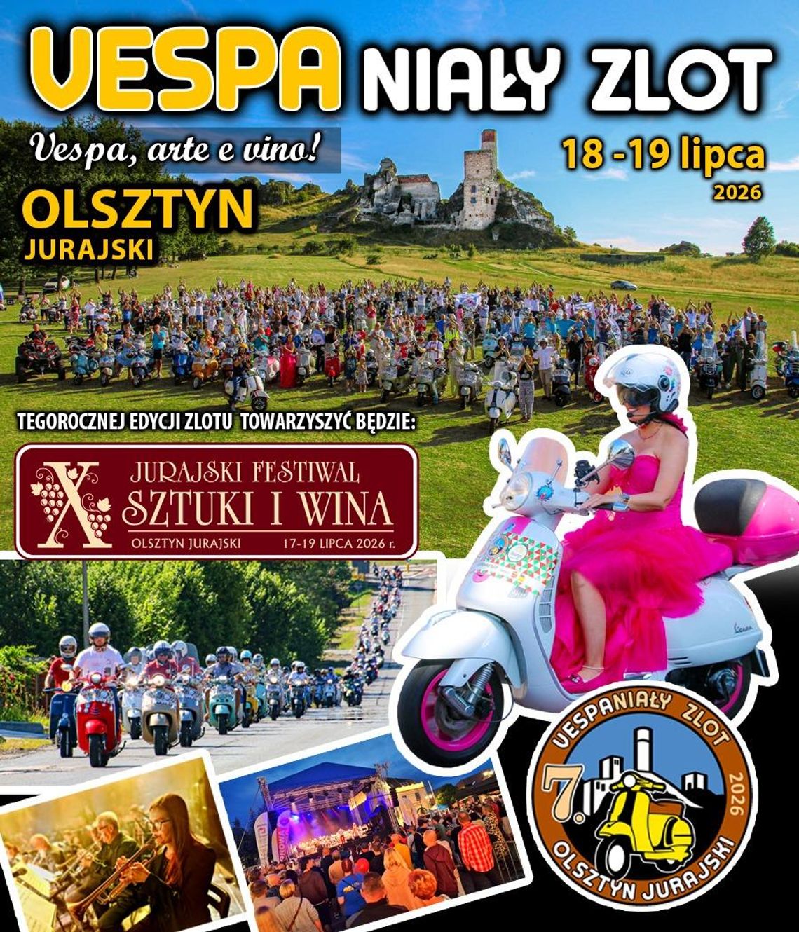 VESPAniały świat skuterów! Kolejny zlot w Olsztynie Jurajskim w lipcu! VESPAniały świat skuterów! Kolejny zlot w Olsztynie Jurajskim w lipcu!