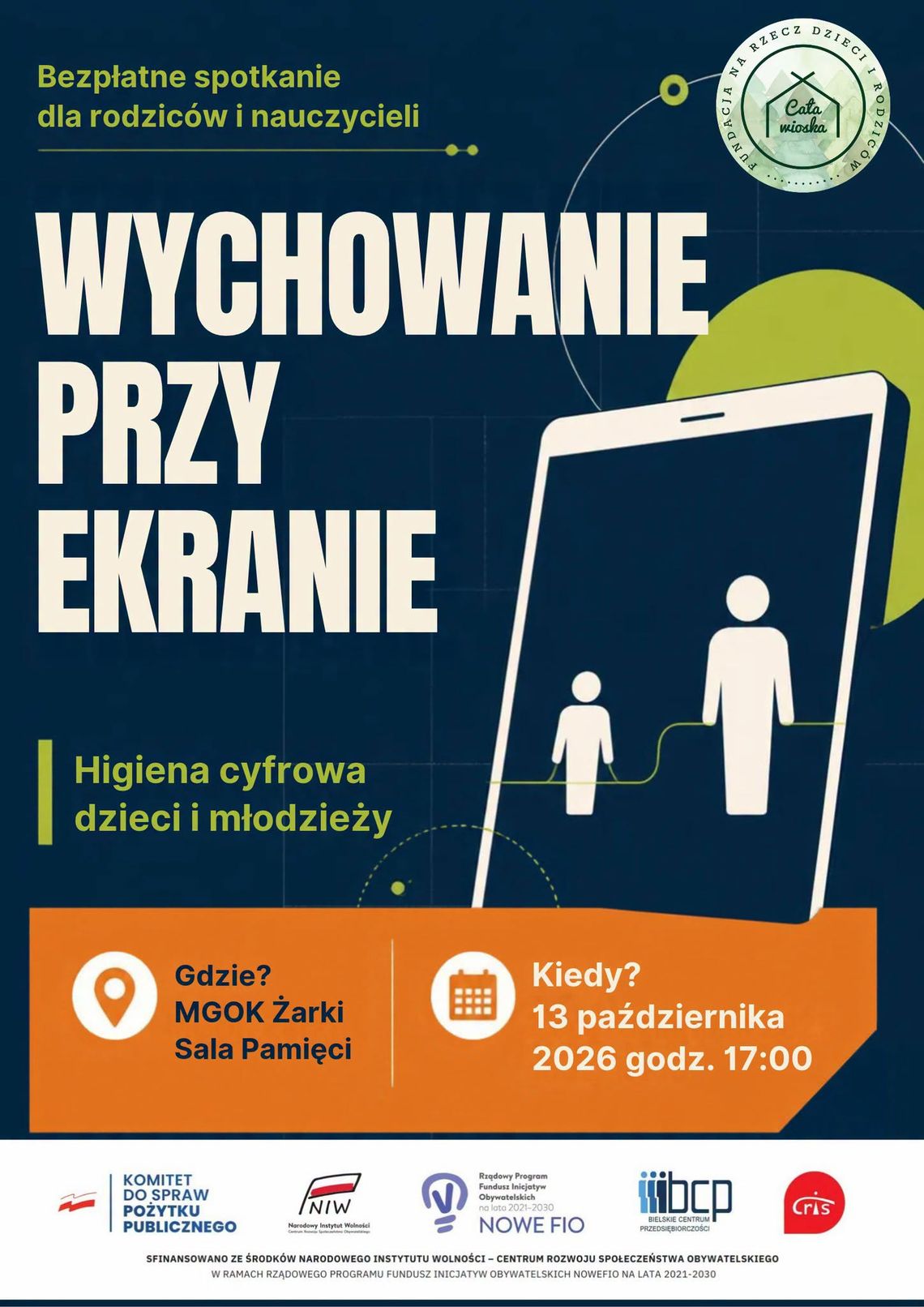 „Wychowanie przy ekranie”. Bezpłatne spotkanie dla rodziców i nauczycieli w Żarkach