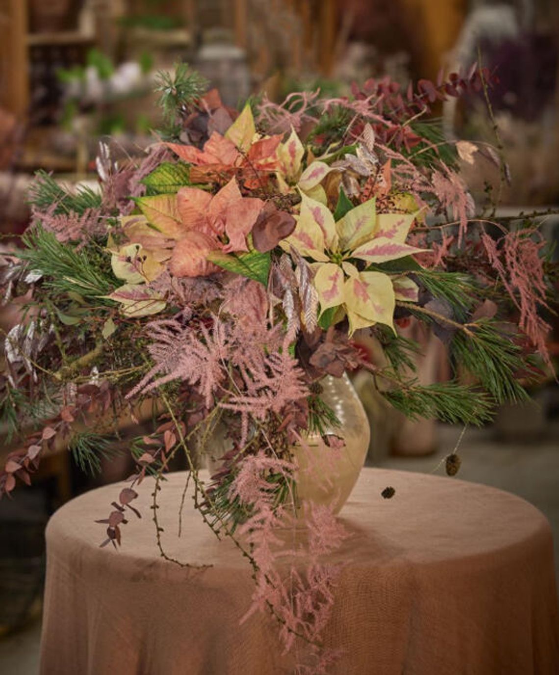 Wykorzystanie poinsecji jako kwiatów ciętych