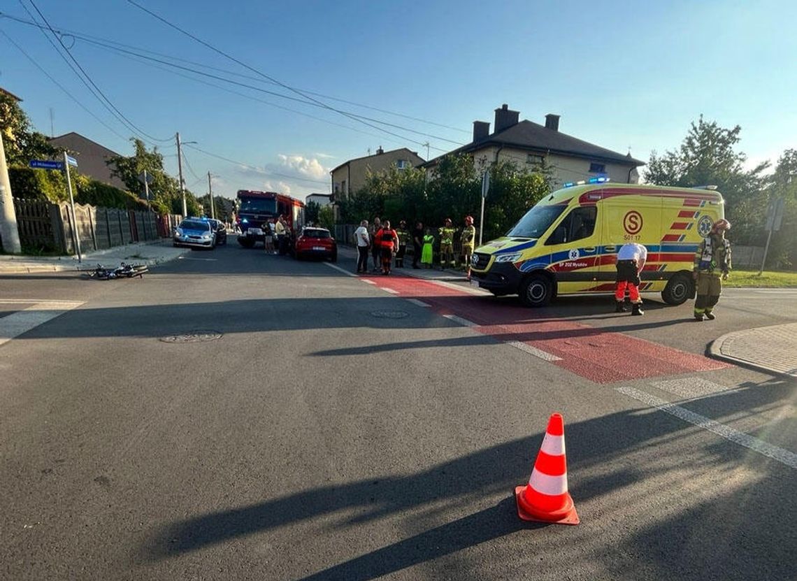 WYPADEK DROGOWY. 11-LETNIE DZIECKO Z URAZEM GŁOWY