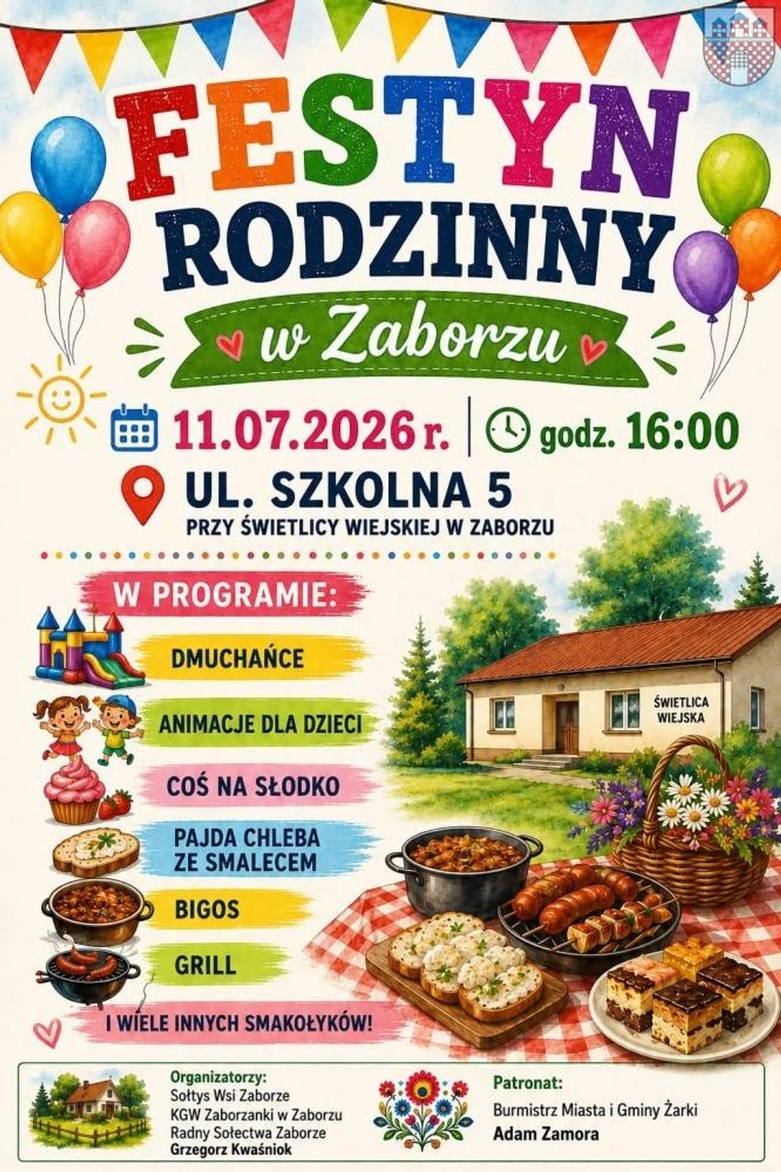 Zapraszają na Festyn do Zaborza Zapraszają na Festyn do Zaborza