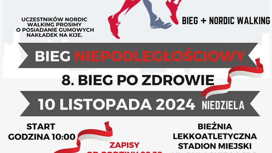 Bieg Niepodległości na bieżni stadionu