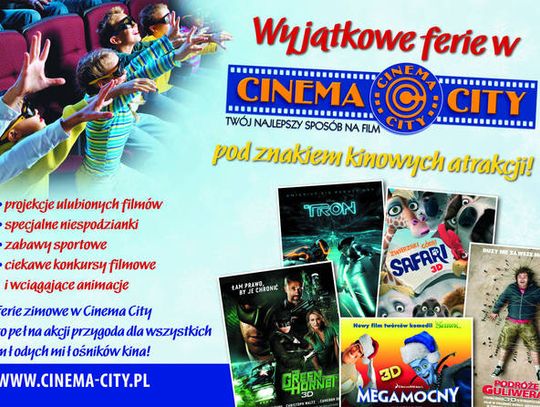 Zimowe szaleństwo pod znakiem kinowych atrakcji Cinema City!