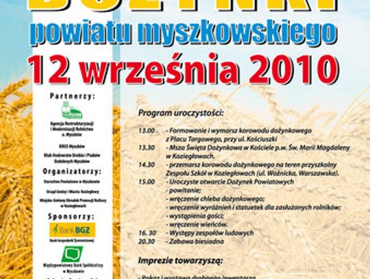 DOŻYNKI POWIATU MYSZKOWSKIEGO 12 WRZEŚNIA 2010