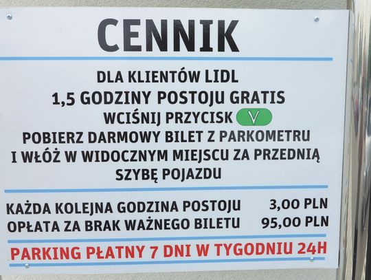 PARKING PRZY „LIDLU” WRESZCIE DLA KLIENTÓW „LIDLA”